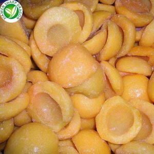 Fette di pesca gialla congelata
